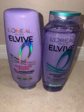 L'Oreal Elvive Hyaluron Purple Shampoo & Conditioner Set